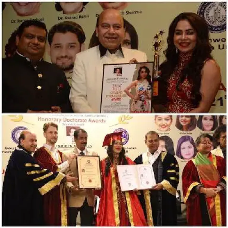 Nikita Rawal Received the Honorary Doctorate Award