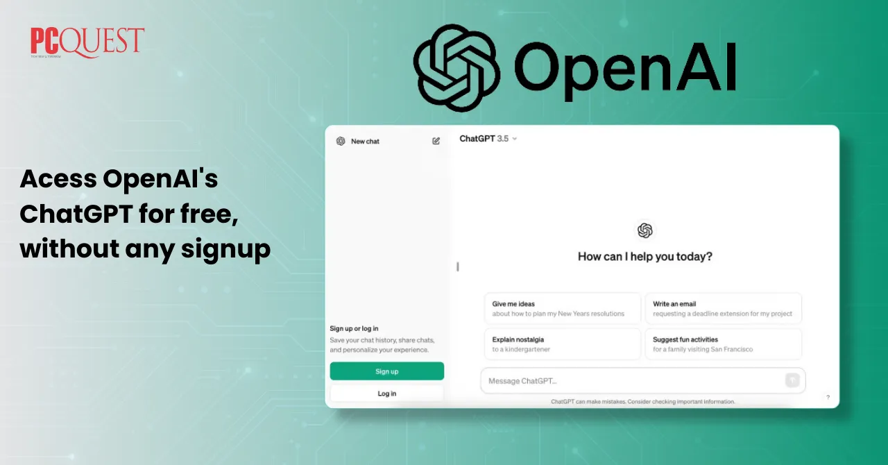 Acess OpenAI's ChatGPT for free, without any signup 1