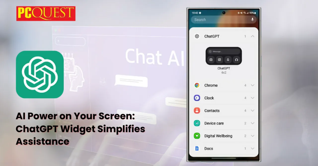 AI Power on Your Screen ChatGPT Widget Simplifies Assistance