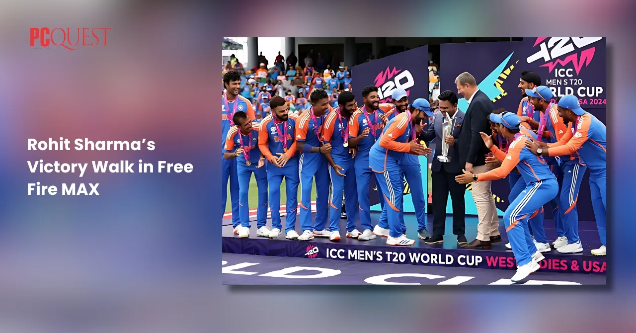 Free Fire MAX Gets Rohit Sharma’s T20 World Cup 2024 Victory Walk to the Game