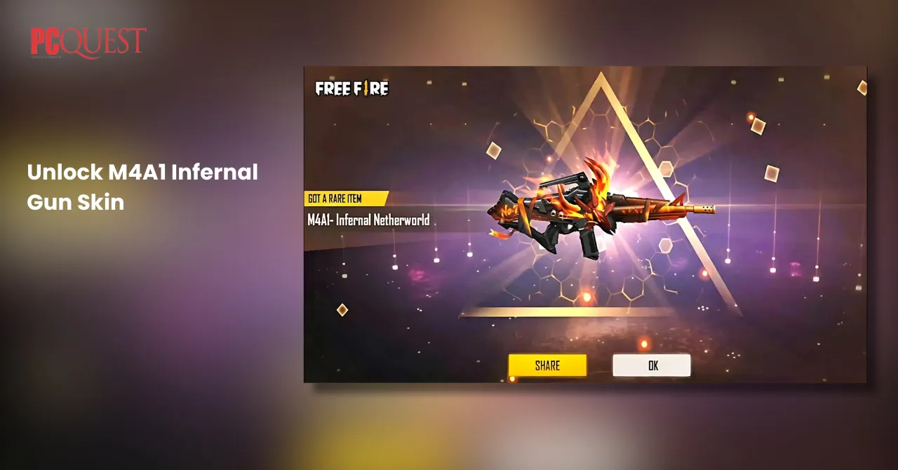 Unlock M4A1 Infernal Gun Skin