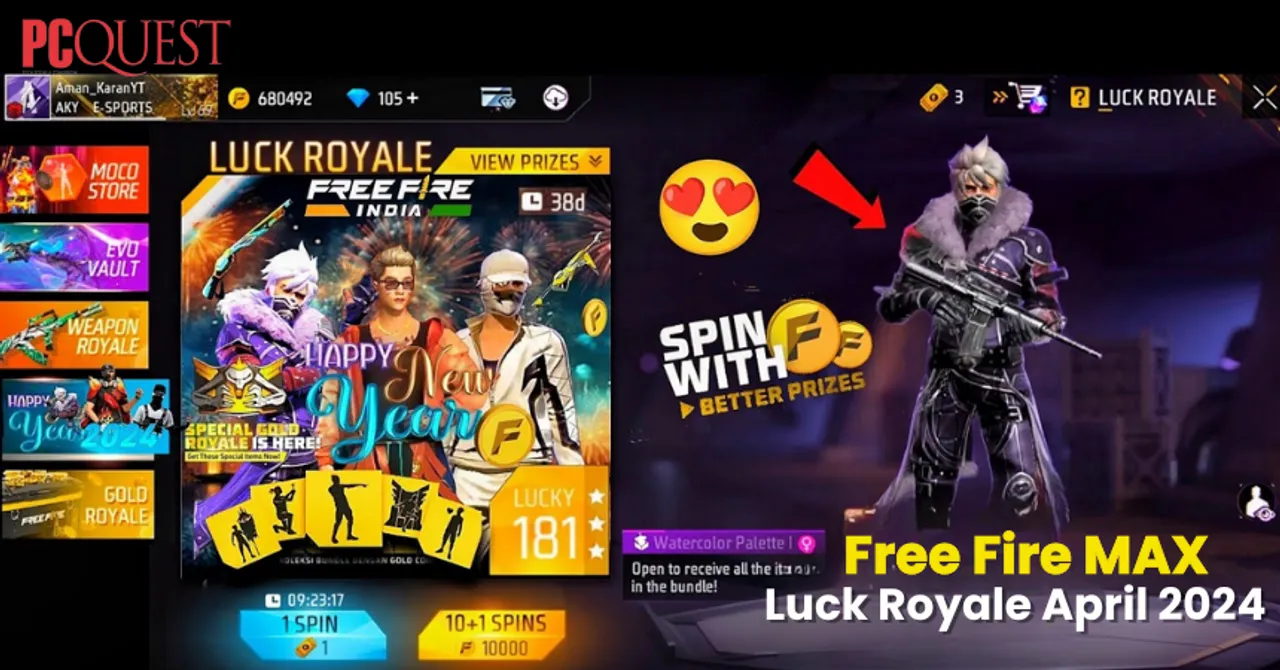 Free Fire MAX Luck Royale April 2024