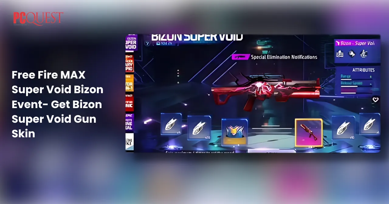 Free Fire MAX Super Void Bizon Event- Get Bizon Super Void Gun Skin