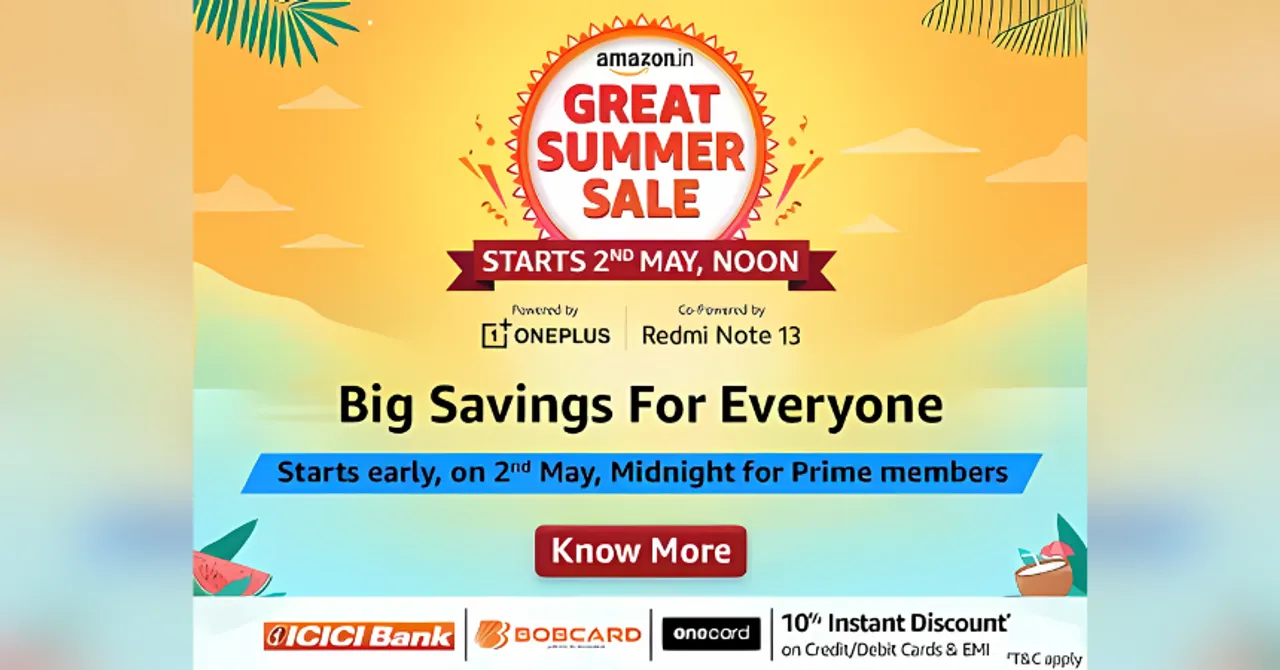 Amazon's Great Summer Sale Starts 2 May