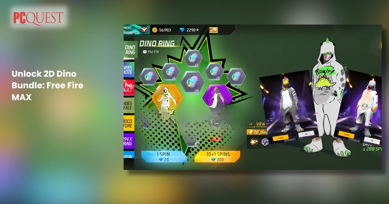 Unlock 2D Dino Bundle Free Fire MAX