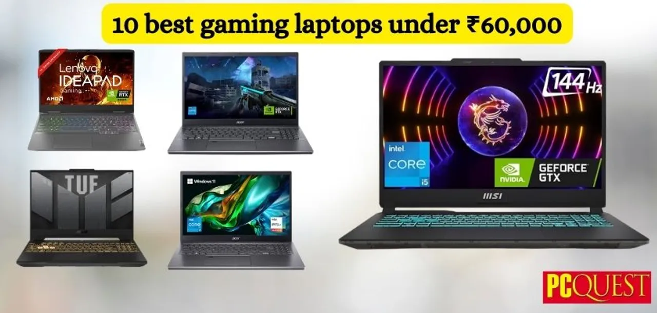 10 best gaming laptops under ₹60,000