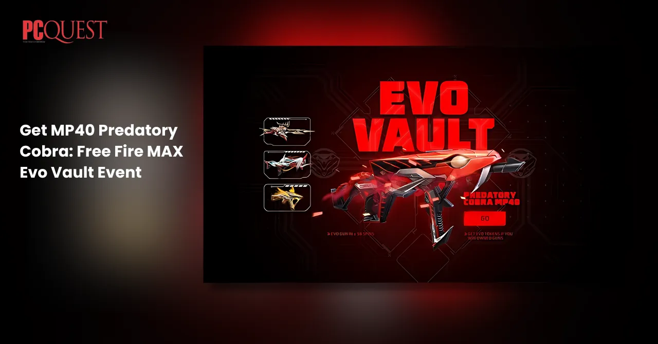 Get MP40 Predatory Cobra Free Fire MAX Evo Vault Event