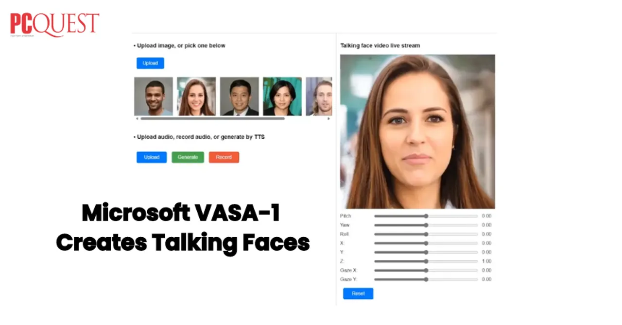 Microsoft VASA-1 Creates Talking Faces