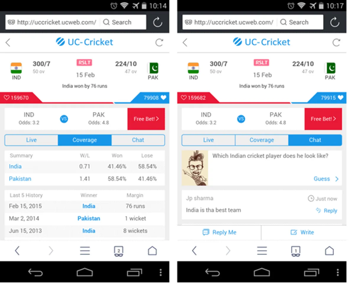 UC Browser brings UC-Cricket, an all-in-one information portal for cricket fans