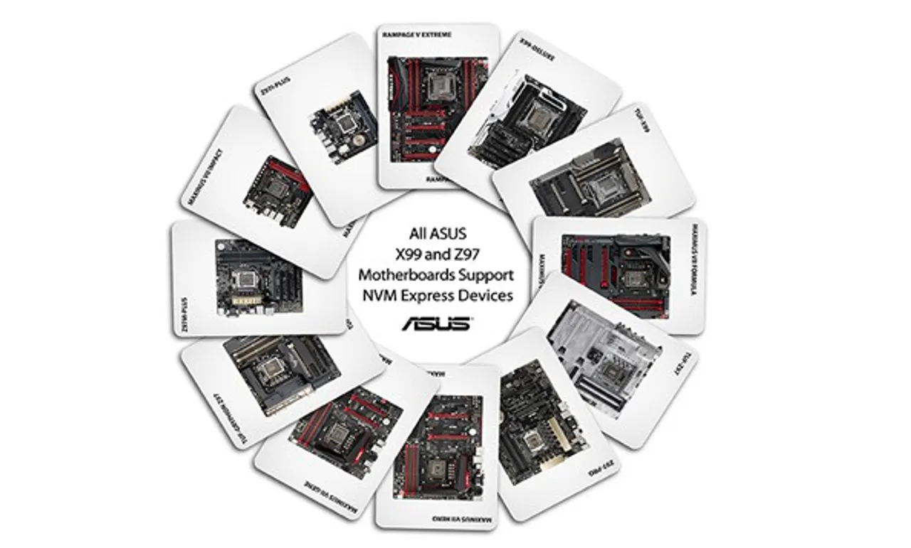 All ASUS X99 and Z97 Motherboards now Supports NVM Express Storage Devices