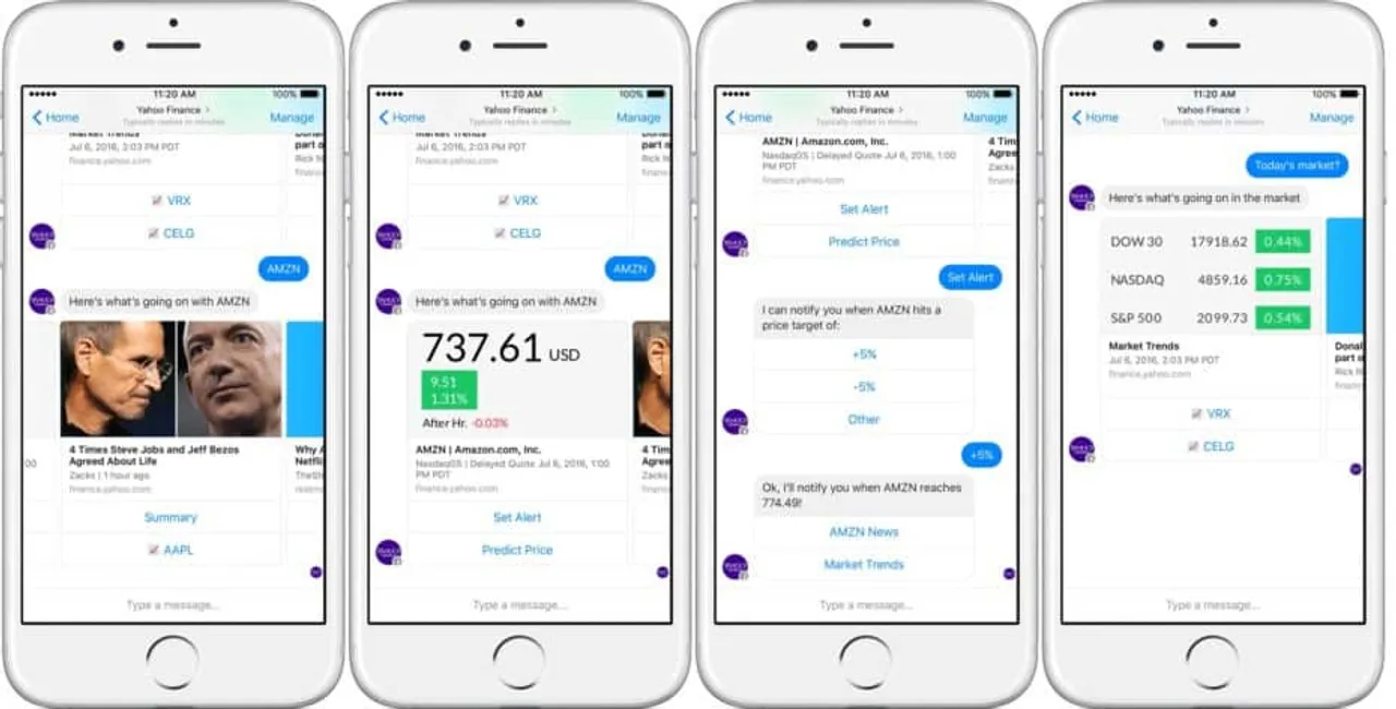 Yahoo Brings Finance, News, Weather and Monkeys to Facebook Messenger