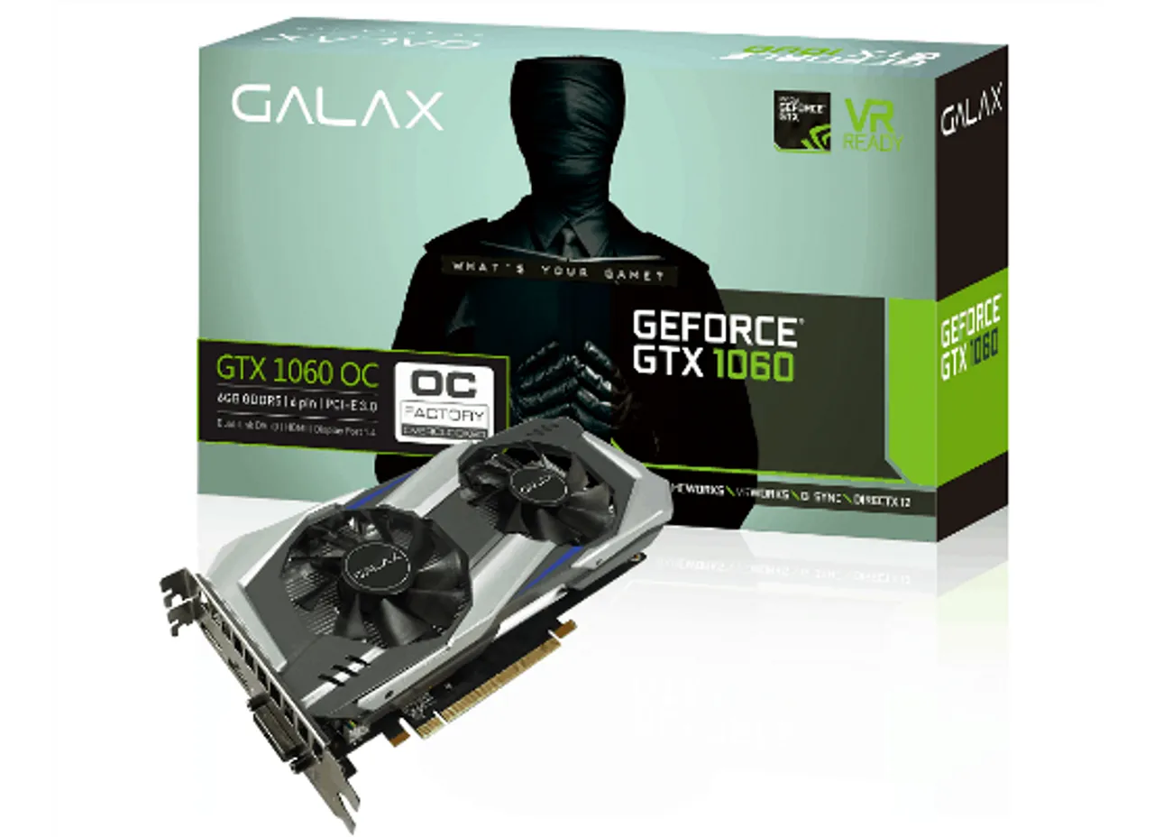 GALAX GeForce GTX 1060 OC VR Ready Graphics Card