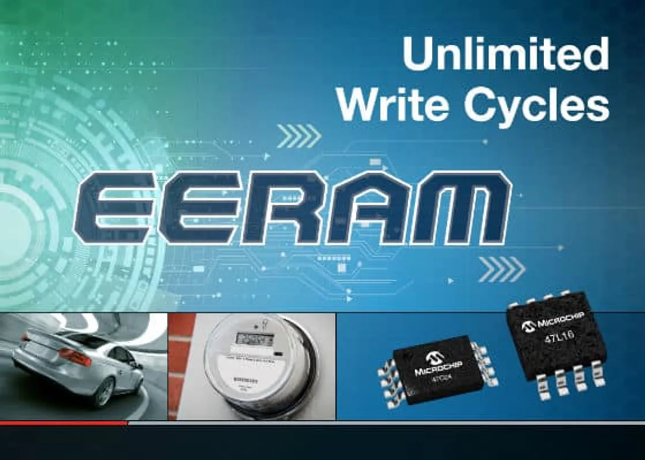 Microchip’s New I2C EERAM Memory  Offers Unlimited Endurance  Along With Safe Data Storage At Power Loss