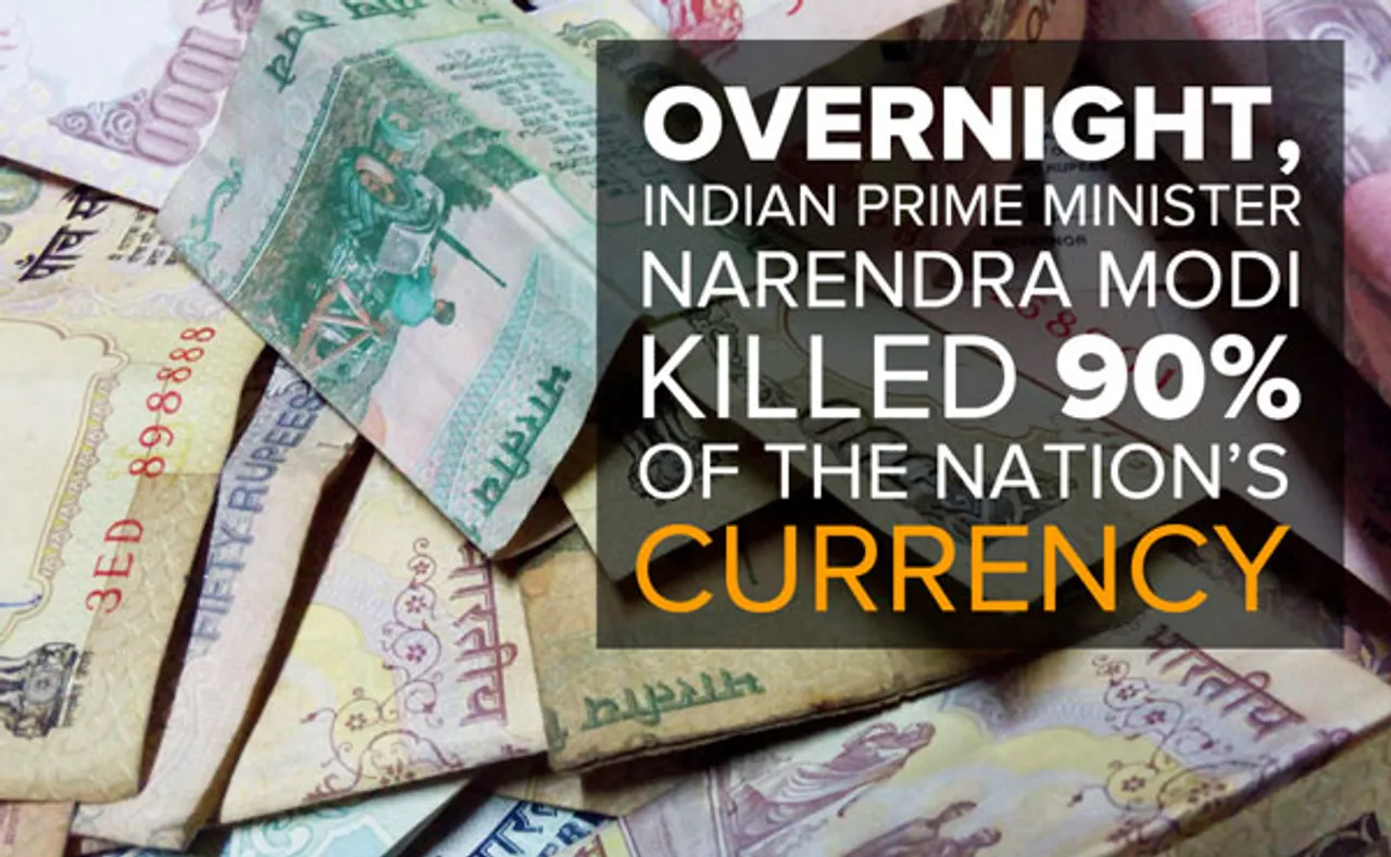 overnight indian prime minister narendra modi killed nations currency