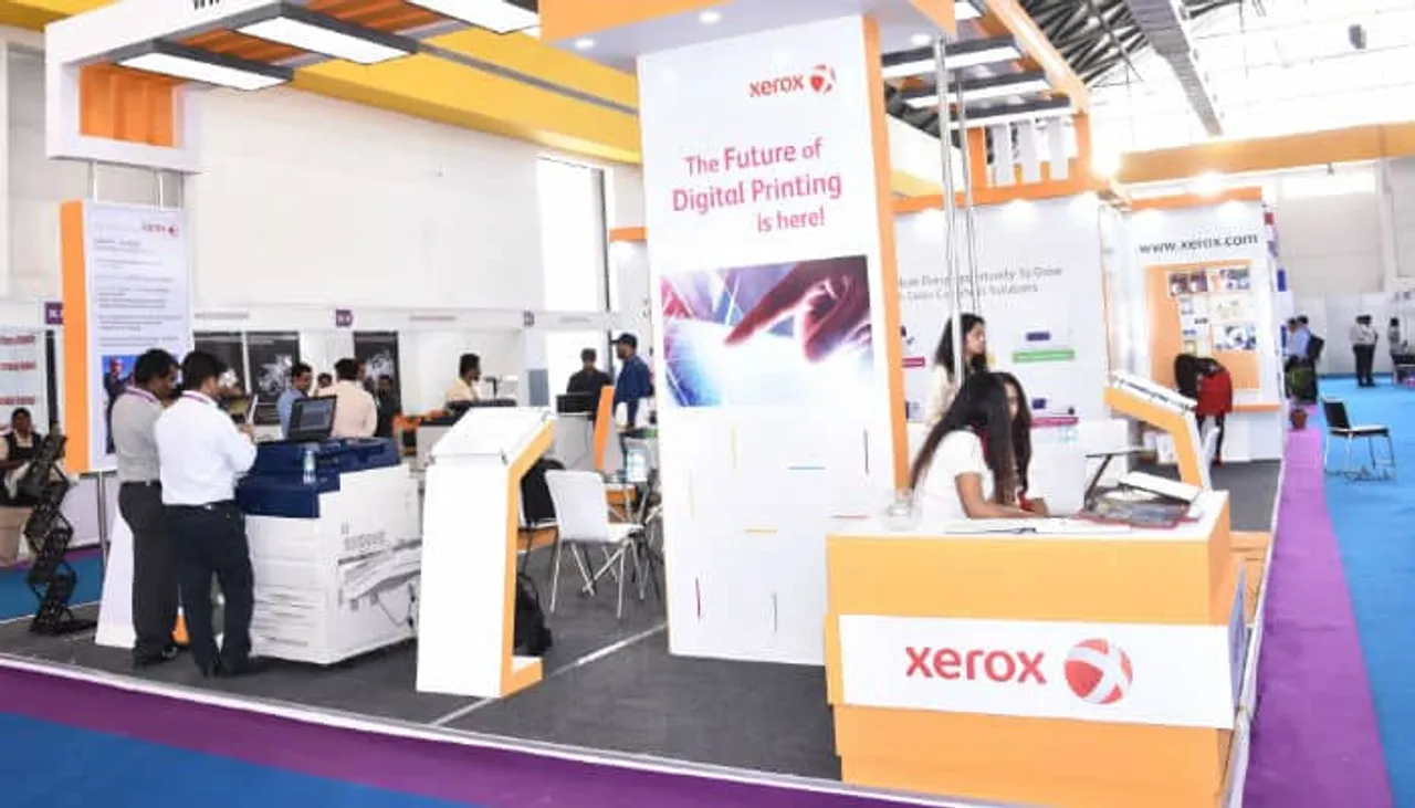 Xerox stall at PrintFair Hyderabad