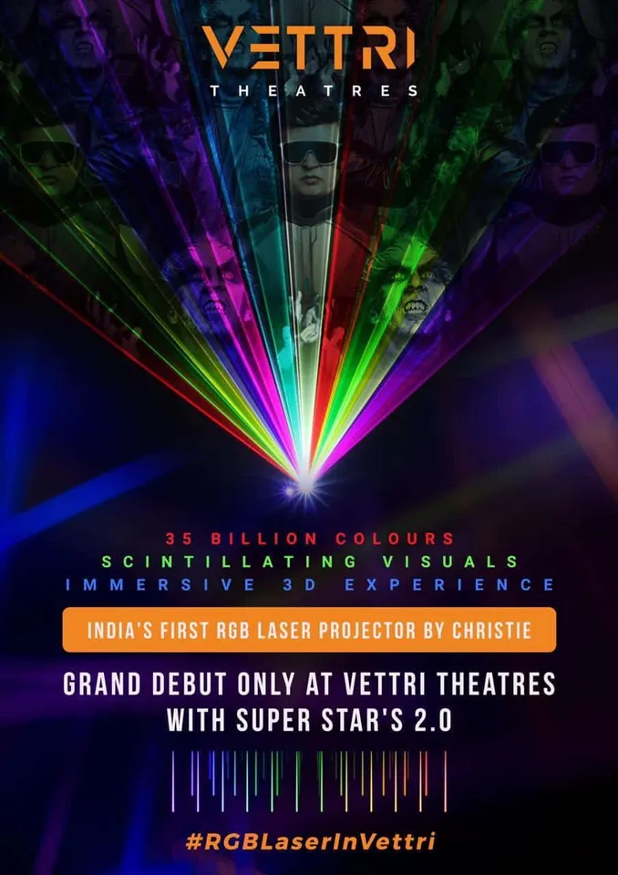 Vettri Theatres first in India to deploy Christie CP4325-RGB RealLaser cinema projector