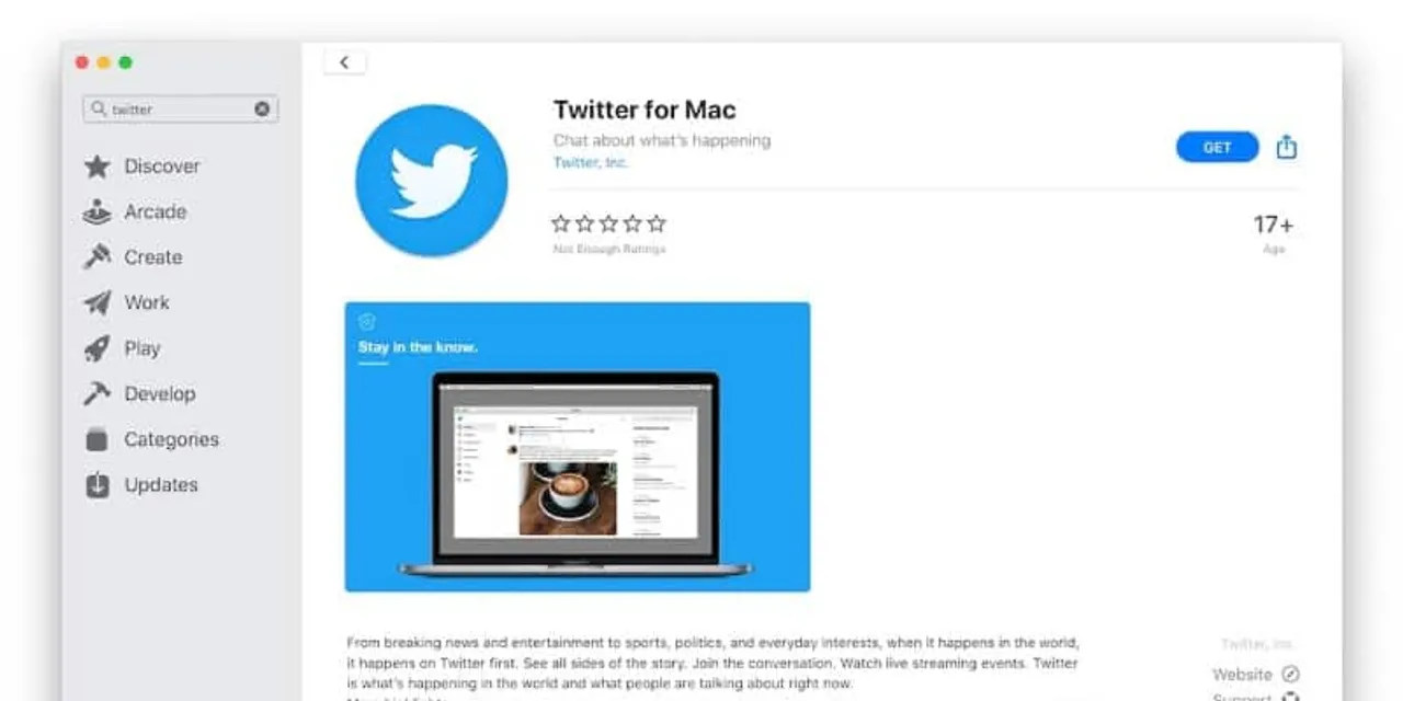Twitter for Mac screenshot