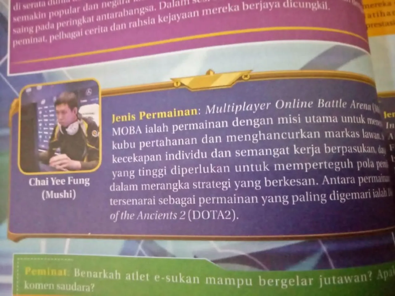 Mushi in Malaysian Textbook
