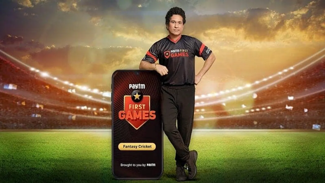 Sachin Tendulkar brand ambassador of Paytm First Games