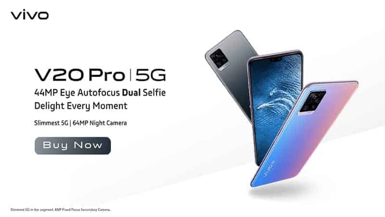Vivo V20 Pro Launches in India, Price Starts at Rs. 29,990