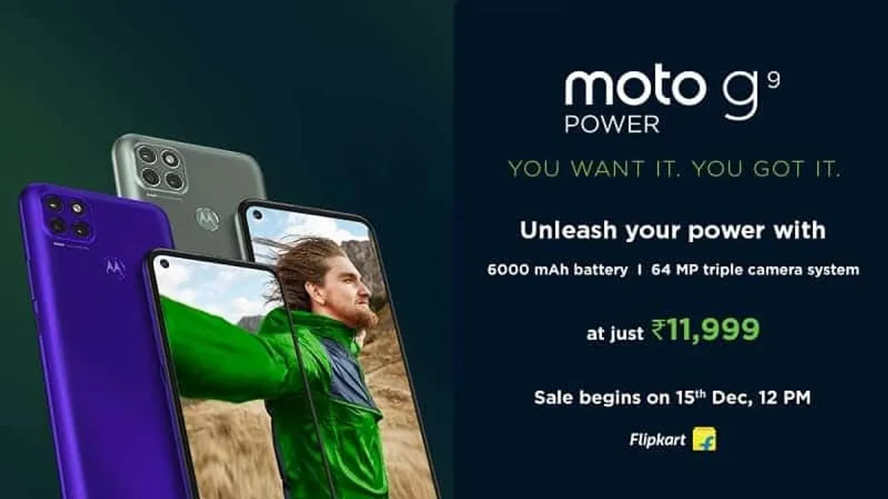 Motorola Launches Moto G​9​ Power in India at Rs.12,000 on Flipkart