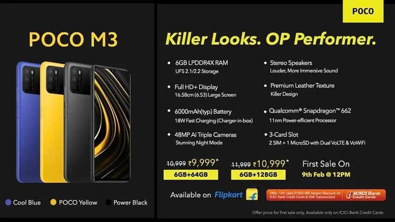 Poco M3 Launches in India, Price Starts at Rs. 10,999