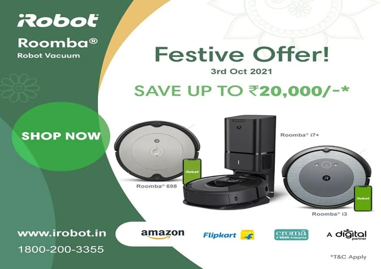 Puresight System unveils mega festive discount offer on iRobot products in India starting from 3rd October