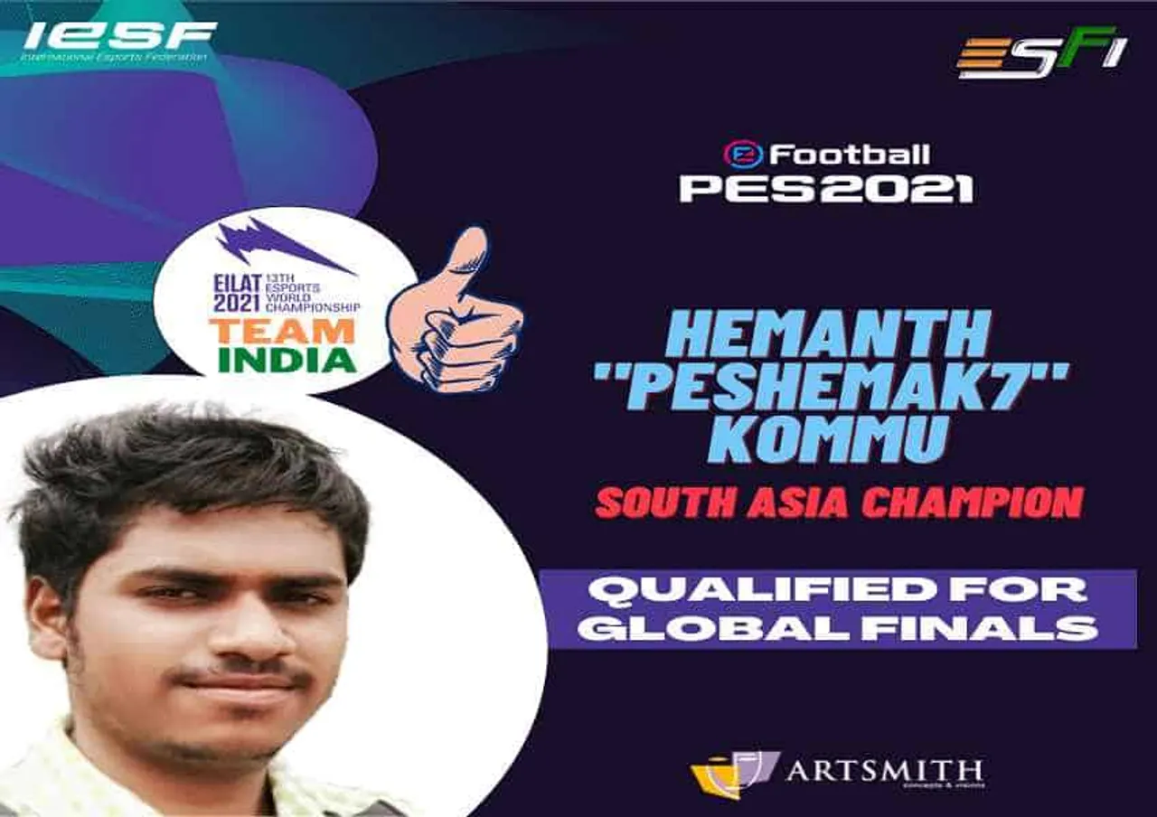 Regional Qualifier Winner PES Hemanth Kommu zon