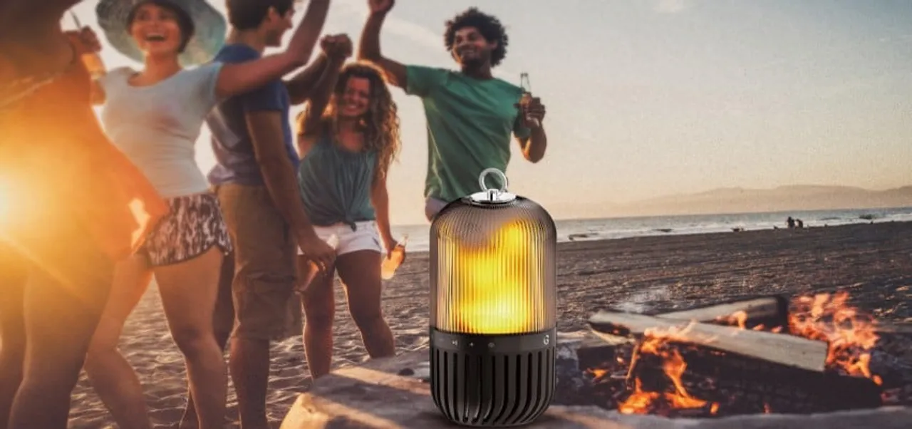 iGear BeDazzle Wireless Speaker with Portable Flame Lamp