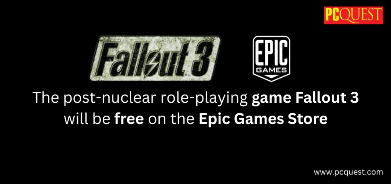 The post nuclear role playing game Fallout 3 will be free on the Epic Games Store min