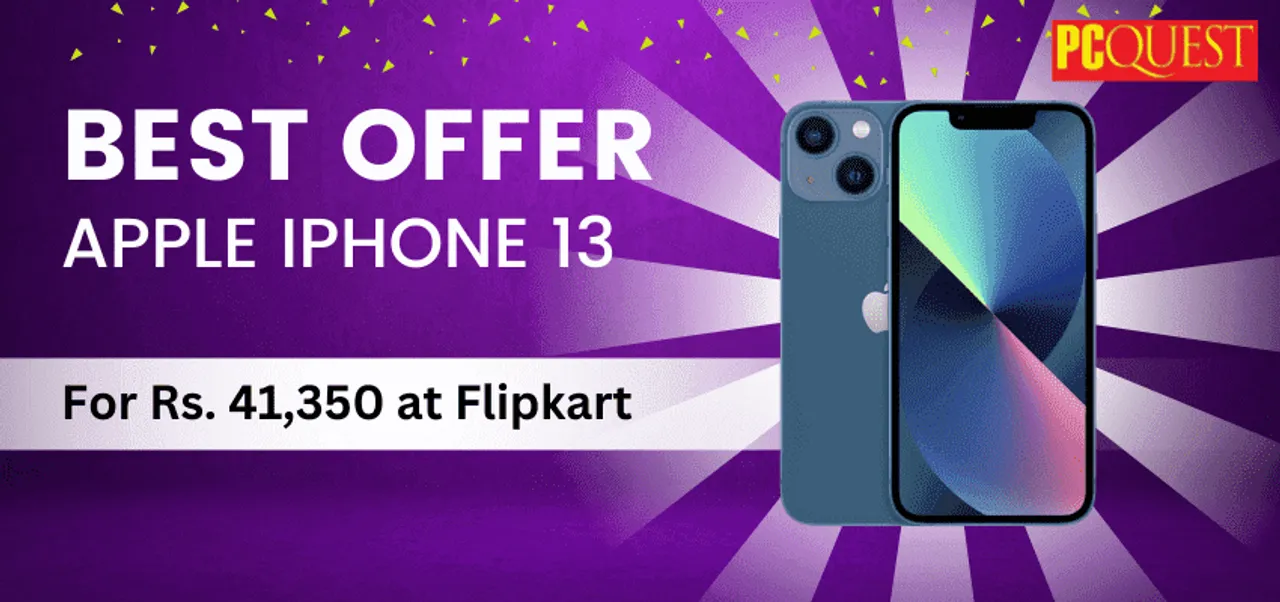 Apple iPhone 13 for Rs. 41350 at Flipkart Get a massive discount of Rs. 28550 1