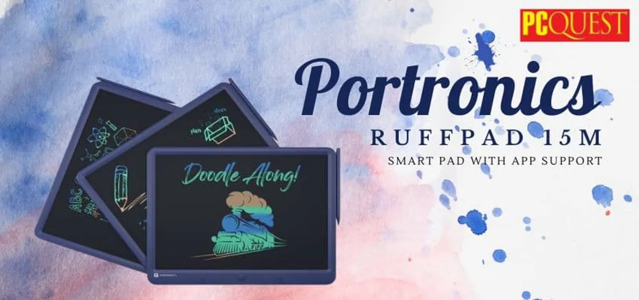 Portronics Launches ‘Ruffpad 15M Coloured Smart Pad with App Support