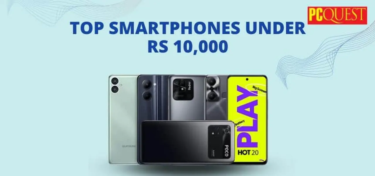 Top smartphones under Rs 10000 Top three being Infinix Hot 20 Play Redmi 10 and Poco M4 Pro