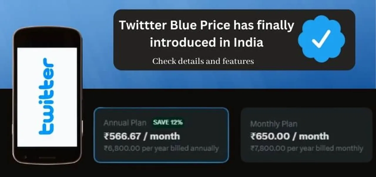 Twittter Blue Price has finally introduced in India