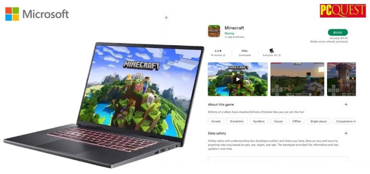 Microsoft has released Minecraft for Chromebook 1