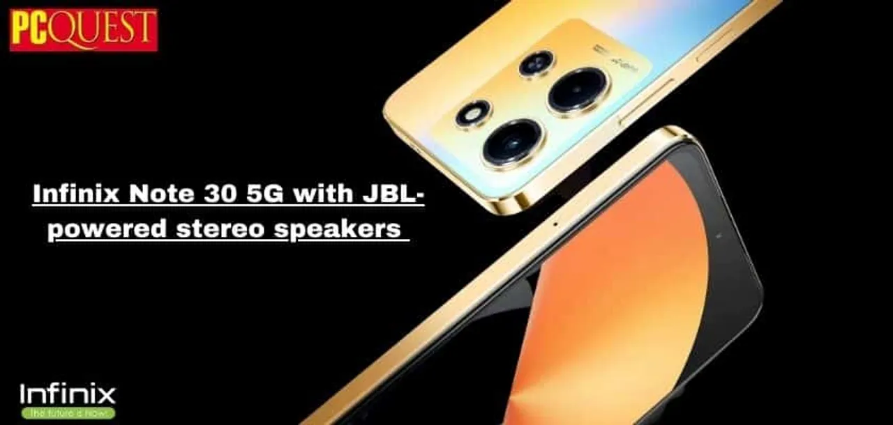 Infinix Note 30 5G with JBL powered stereo speakers
