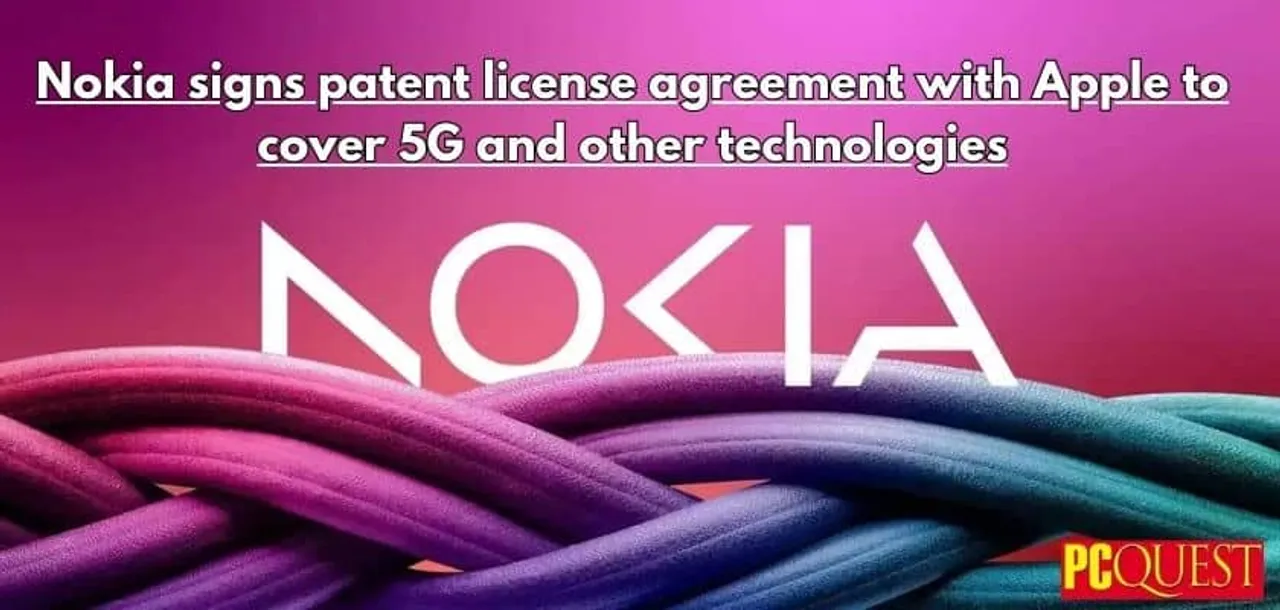 Nokia signs patent license agreement with Apple to cover 5G and other technologies