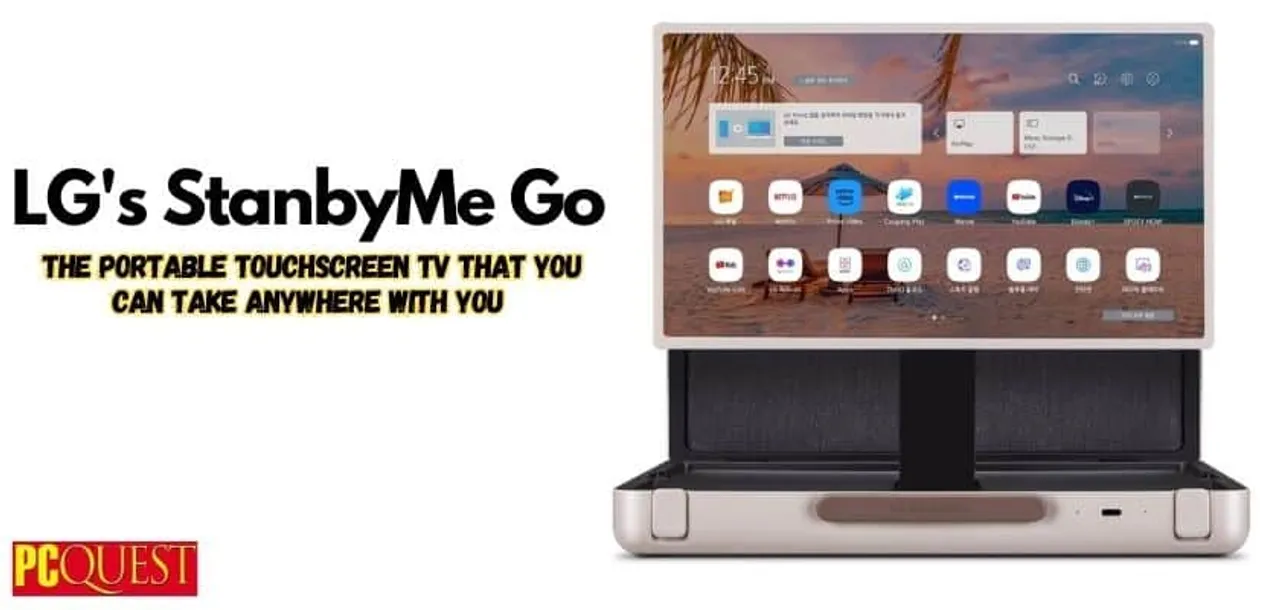 LG's StanbyMe Go, the Portable Touchscreen TV that You Can Take Anywhere with You