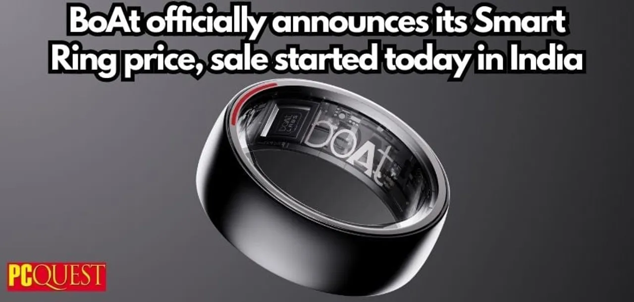 boAt officially announces its Smart Ring price sale started today in India