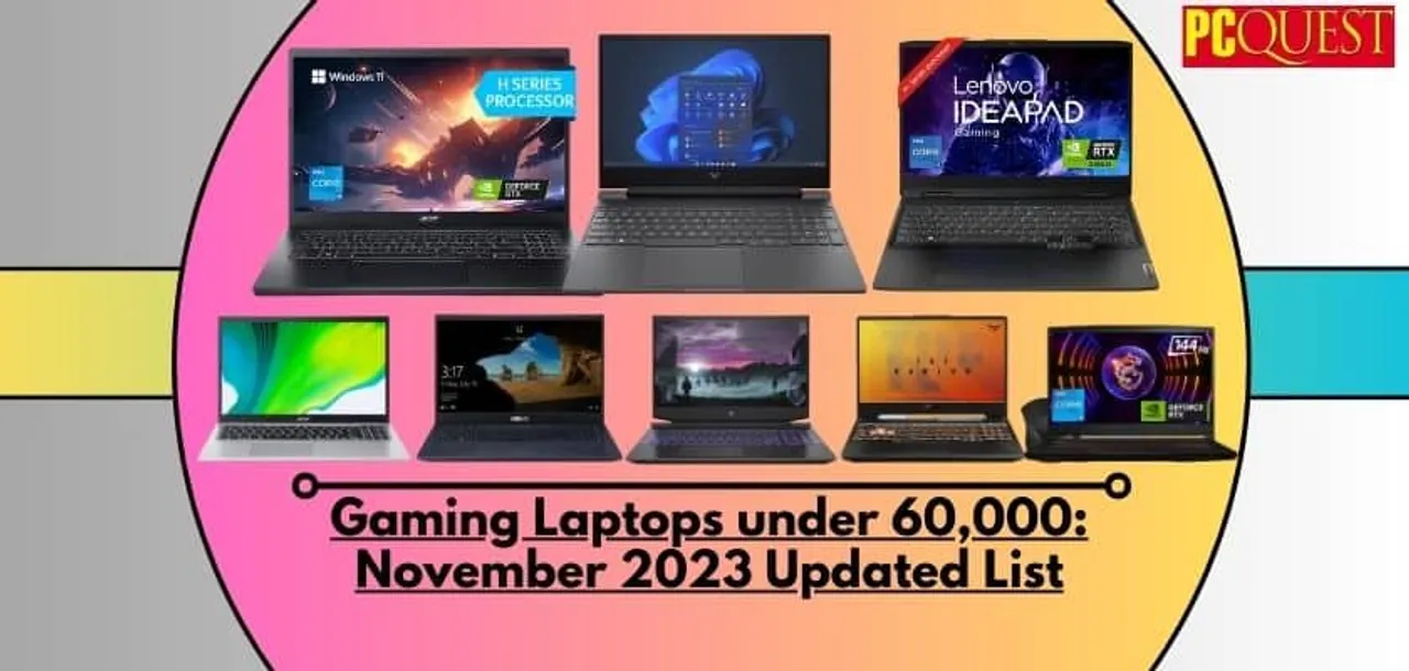 Top Gaming Laptops under 60K November 2023