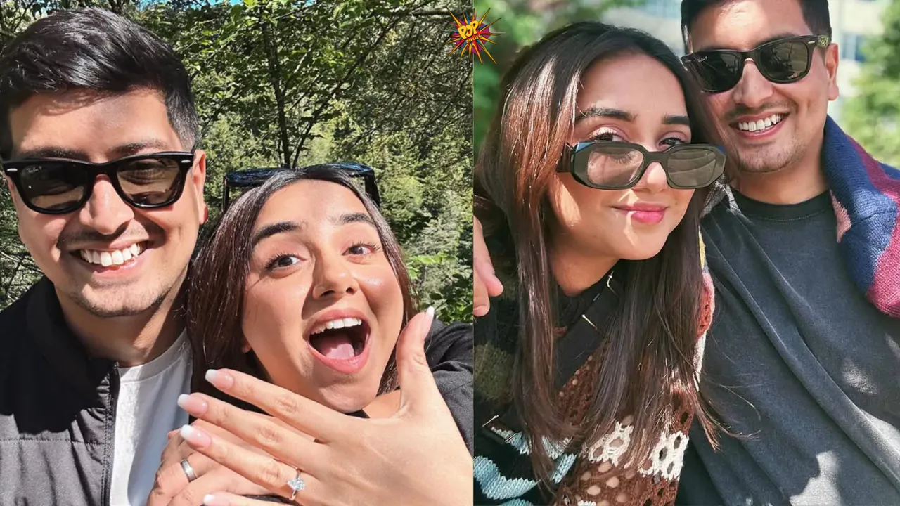 Prajakta Koli and Vrishank Khanal