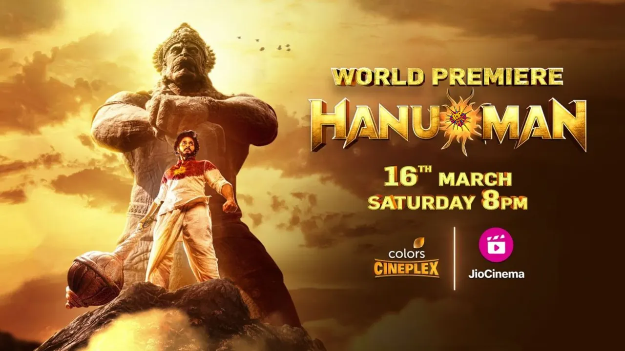 Hanu-Man creates history with simultaneous premiere on Colors Cineplex and JioCinema this Saturday