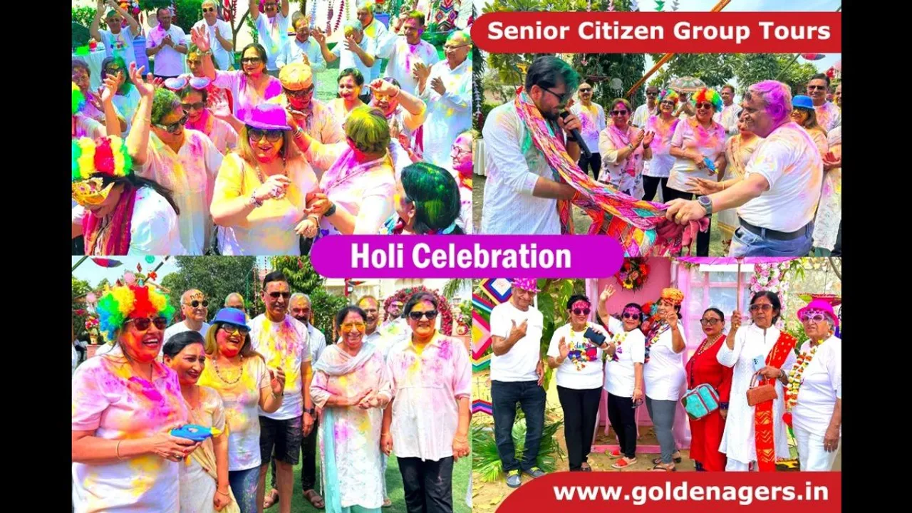 Golden Agers, experts in organizing holiday travel packages for senior citizens, celebrated the festive spirit of Holi, the Indian Festival of Colors, in a culturally enriching way. 