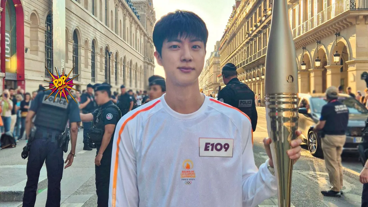 BTS's Jin Makes History as First Torchbearer for 2024 Paris Olympics