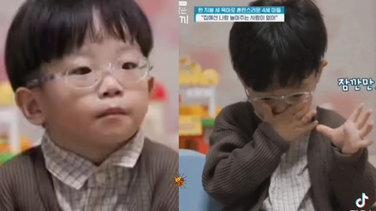 A 4-year-old Korean boy 
