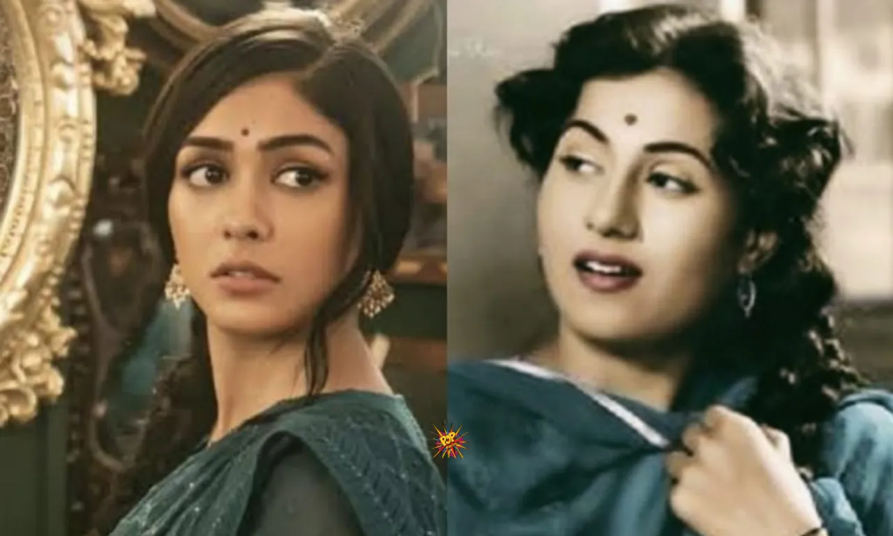 Mrunal Thakur's Legacy looks from her next bears an uncanny resemblance with the Popular yesteryear No.1 Legend Madhubala