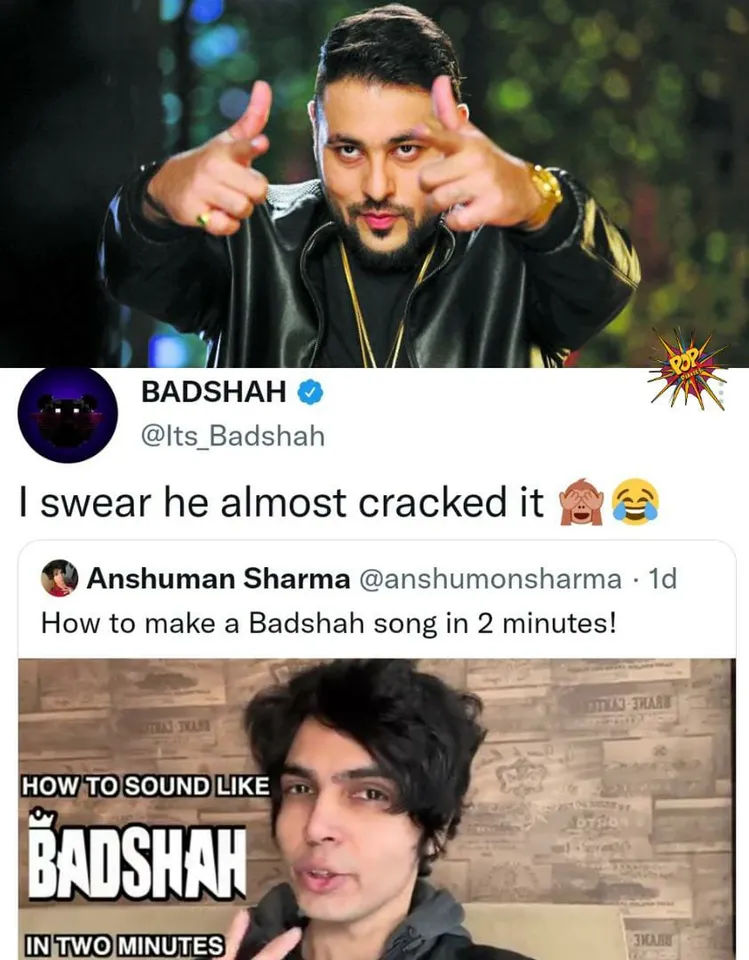 Badshah reacts to the 'How to make Badshah song in 2 minutes video