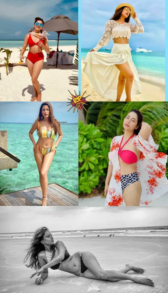 Listing out the celebrities who had a gala time in the Maldives this year.