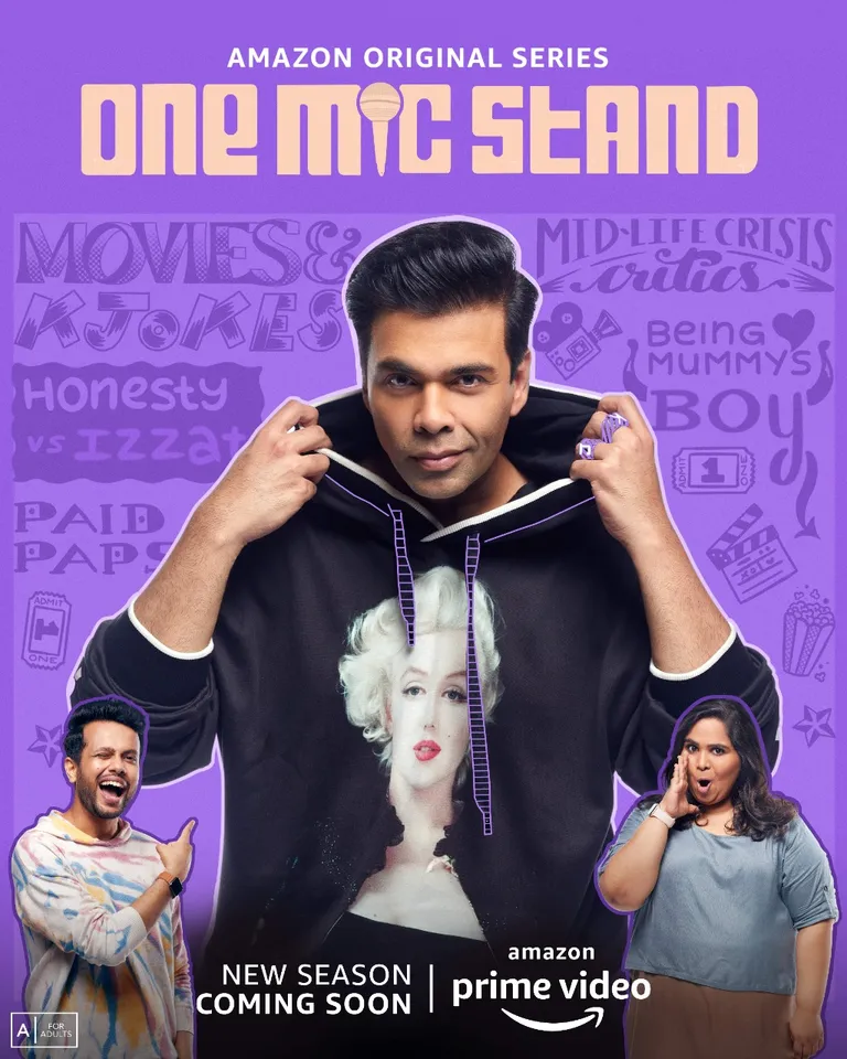 "I'm always a sport when it's comes to taking a joke and I finally got the opportunity to do that myself "- karan johar on one mic stand season 2!