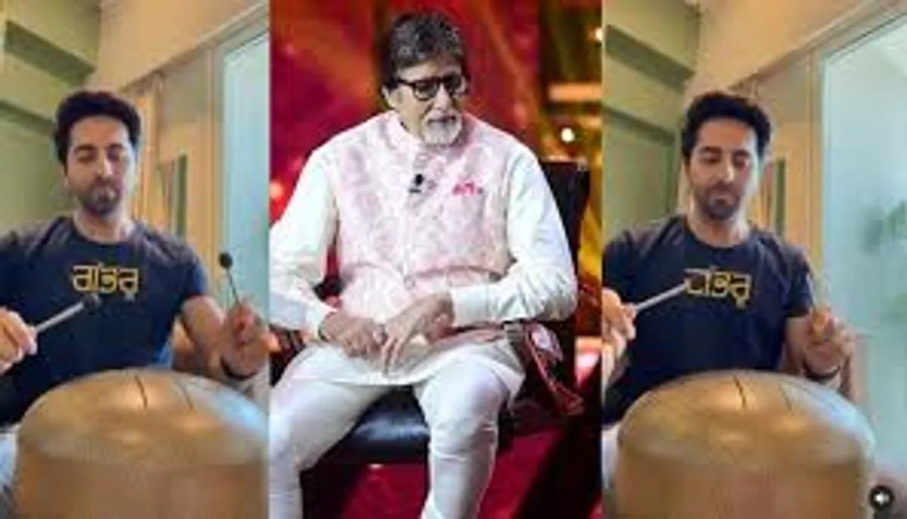 Ayushmann pays tribute to his on screen idol Amitabh Bachchan on social media!